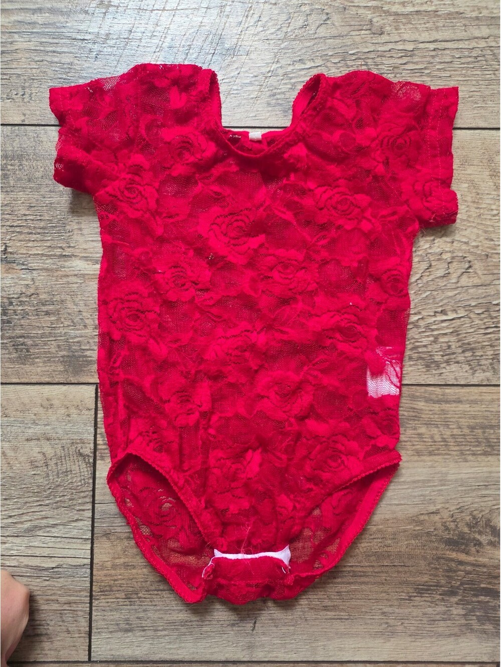 Little girls size 4 sheer lace bodysuit